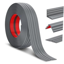 Wall Corner Protector Peel and Stick Wall Molding Trim 2.4in x 10ft Gray