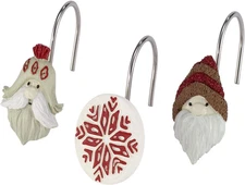 - Shower Curtain Hooks, Resin Bathroom Essentials, Christmas Decorations, Set of