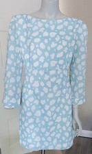 French Connection Blue Long Sleeve Tea Dress Size 16 BNWT