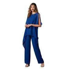 Masseys® Split-Sleeve Tiered Pant Set
