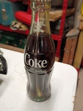 VINTAGE RARE COCA COLA GLASS BOTTLE W/ STRAW INSIDE REFILL BOTTLING ERR. Deteoit