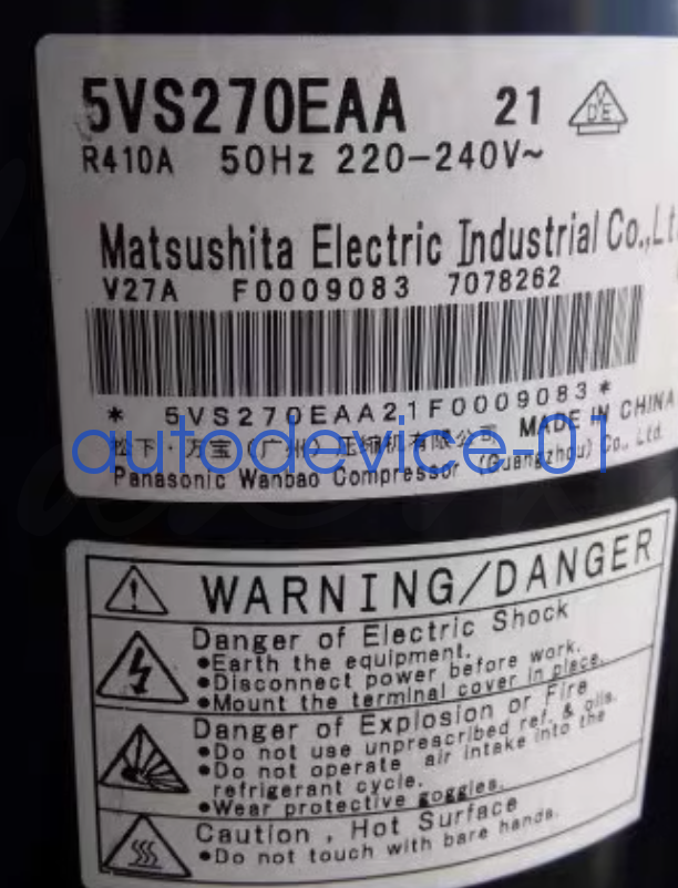 1PC 5VS270EAA21 R410A 50HZ 220-240V Conditioning Compressor DHL/FedEx