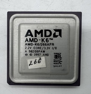 Cpu, amd-k6/266afr socket 7