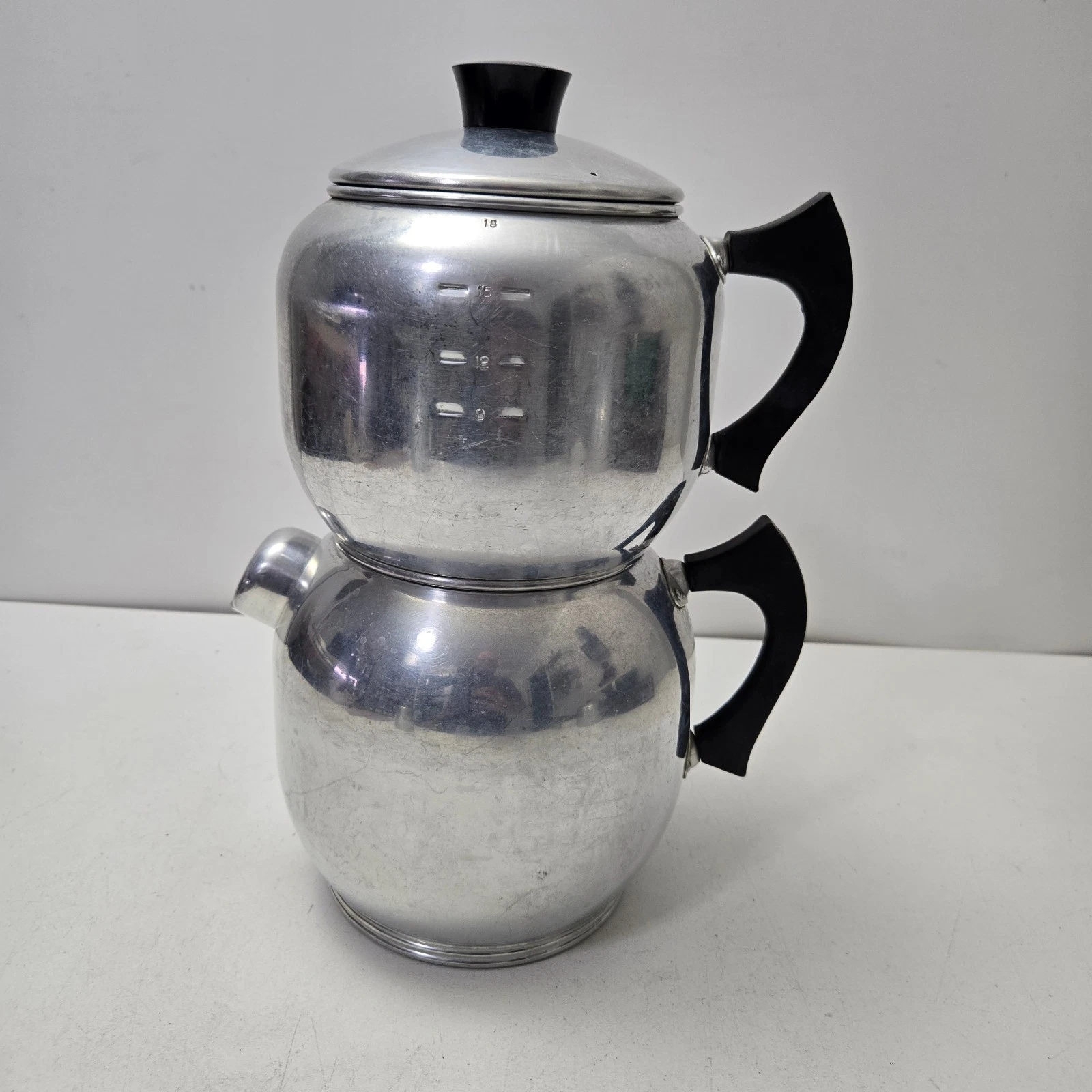 VINTAGE KWIK DRIP WEST BEND ALUMINUM 18 CUP DRIP COFFEE MAKER MADE IN USA