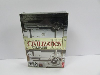 Sid Meier's Civilization III Complete   PC 3 CD-ROM Set (Atari / Boxed)