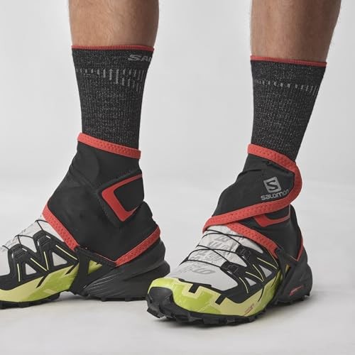 Salomon TRAIL GHETTE ALTE ghette da corsa NERE 4 5 7