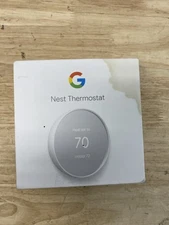 Google GA01334-US Nest Thermostat - Smart Programmable Wi-Fi Thermostat - Snow