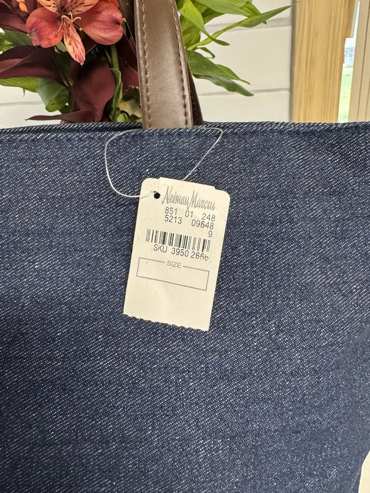Bolso de mano Neiman Marcus Denim Foto 3 de 4