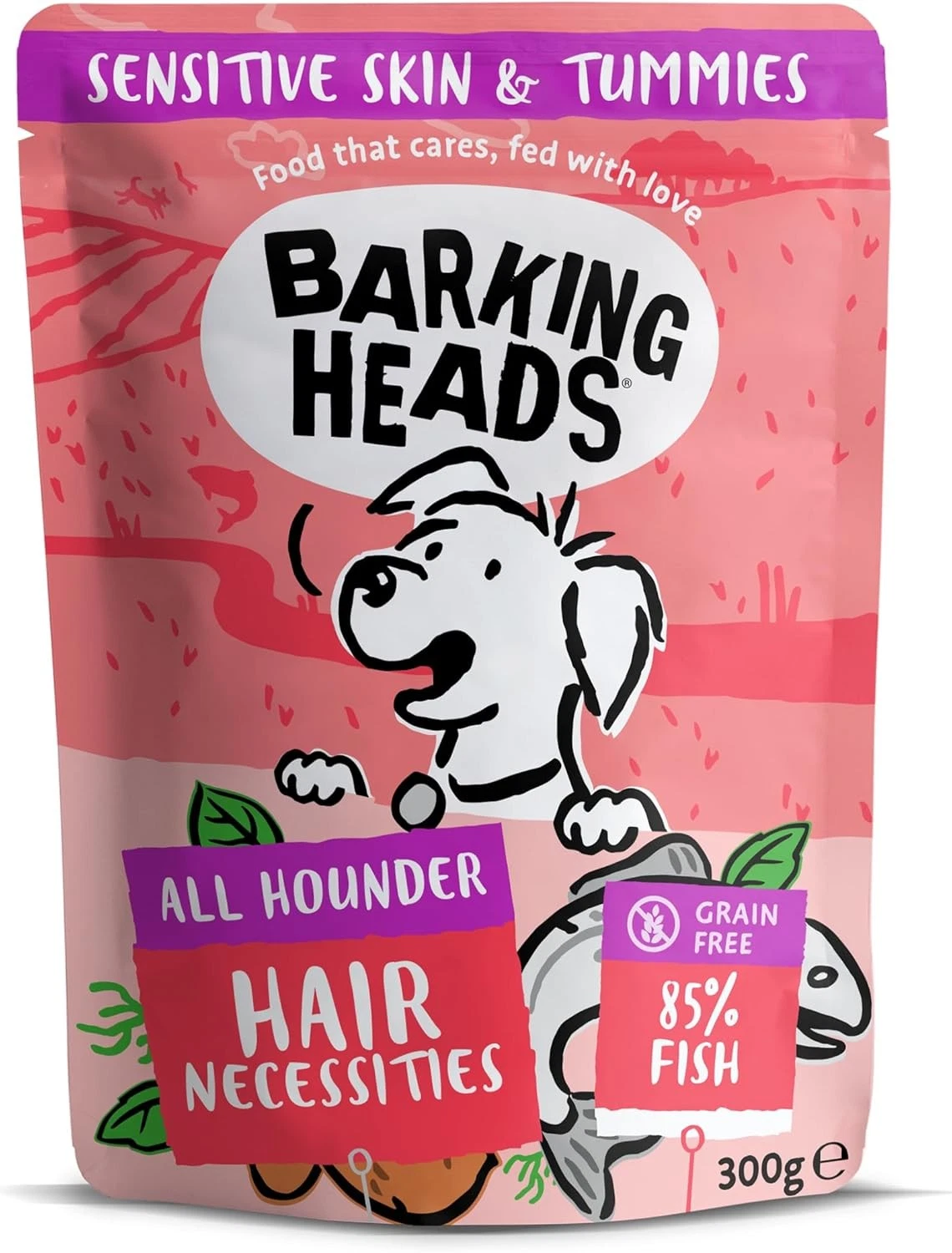 Barking Heads Wet Dog Food - Pooched Salmon - Salmon & Sardine - No Artificial F