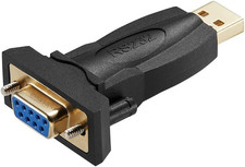 USB to RS232 Adapter with FTDI Chip, USB to DB9 Serial Female Converter Compatib