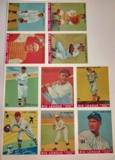 Uncut Baseball  Cards Featuring Babe Ruth, Jimmie Fox, and More. Dover Reprints