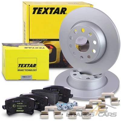 TEXTAR BREMSSCHEIBEN +BELÄGE HINTEN FÜR AUDI Q3 8U SEAT ALHAMBRA 71 VW PASSAT 36