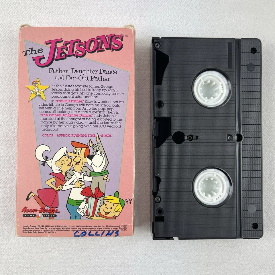 The Jetsons Father-Daughter Dance and Far-Out Father (VHS, 1985) Good - Image 2 of 2