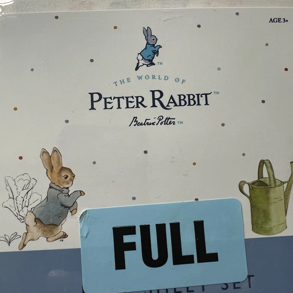 Beatrix Potter Peter Rabbit Cola de Algodón Pascua 100% Algodón Juego de Sábanas COMPLETO Foto 2 de 4