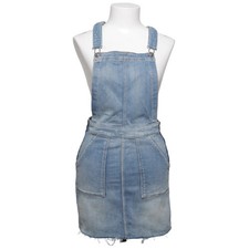 &Denim by H&M, Latzrock, Größe: 170, Blau, Baumwolle/Elasthan, Einfarbig #ZUr