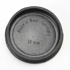 Voss/Unbranded 38mm Black Plastic Push-On Front Lens Cap - Made in West Germany
