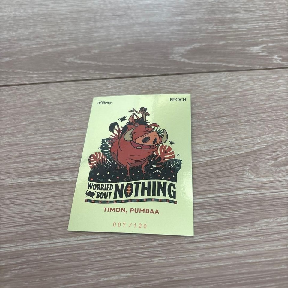 Disney Limited Edition Character Card Set Timon Pumba Simba Nala 007120 ...