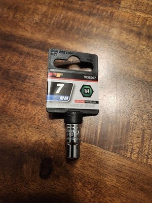 Performance Tool 7mm 6pt 1/''4 Drive Socket W36207