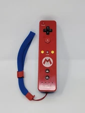 Nintendo Wii Motion Plus Mario Remote Wiimote Controller Red Blue U