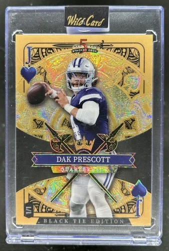 2026 Wild Card 5 Draw Black Tie Dak Prescott Gold Jack Spades #1/1
