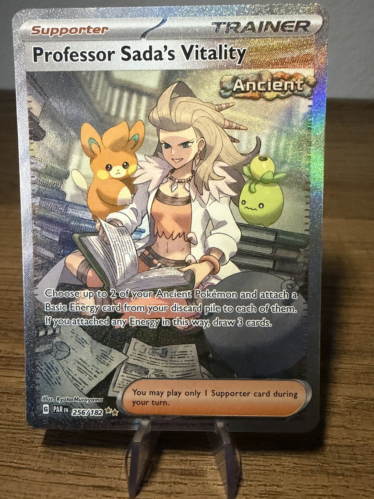 Professor Sada's Vitality 256/182 SV04: Paradox Rift Holo NM Pokemon