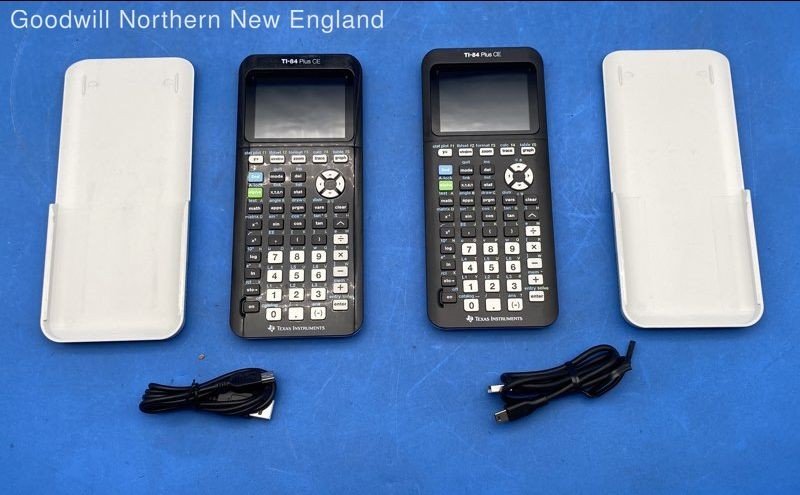 Pair of Texas Instruments TI-84 Plus CE Graphing Calculators - Tested & Reset