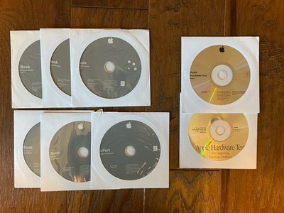 Apple Mac iBook OS X, OS 9, Hardware Test And Airport Utility Discs