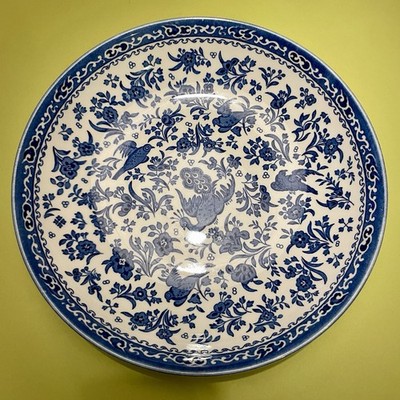 Burleigh Blue Regal Peacock Soup 9inch / 23 CM Soup Bowl / Plate