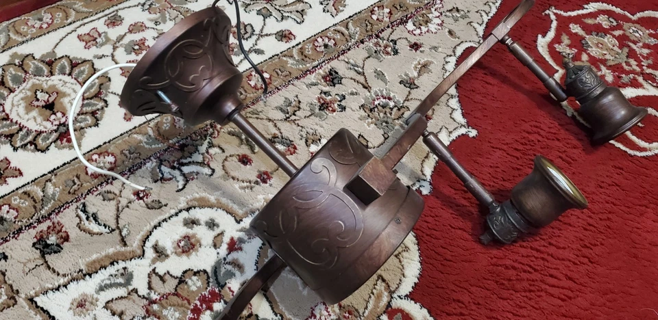 Iluminación de pista de 5 luces con acabado en bronce colección de transición Hampton Bay Foto 3 de 4