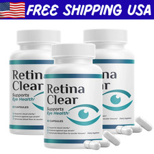 Retina Clear Capsules, RetinaClear Eye Health Support Supplement 180 Capsules 