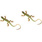 2 Pieces Small Plastic Lizard Lizards for Kids Gecko Toy Fake Realistic