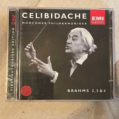 Celibidache Brahms Symphonies 2 3 & 4 Munchner Philharmoniker 2-CD EMI 5568462