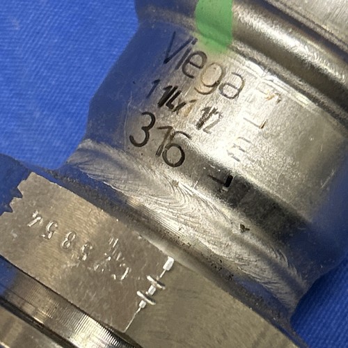 Neu Viega ProPress 316 Edelstahl Reduzierverschraubung 1 1/4" x 1 1/4" - Bild 2 von 2
