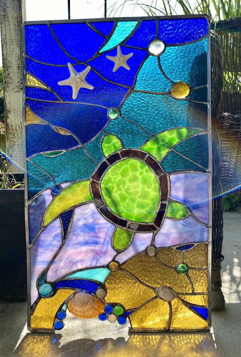 Sea Turtle Stained Glass Pattern Honu Michelle's Turtle | Love Affair