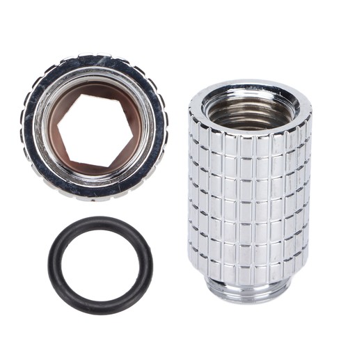 Extender Fitting 25mm G1/4in Thread Male To Female Inner Hex Fixing Water Co - Afbeelding 12 van 18