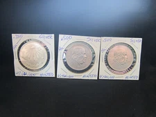 3 Coin Lot Of Silver Mexico AU/BU 1 Peso Coins - SEE DESCRIPTION FOR THE DETAILS