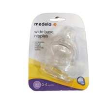 2012 Medela Wide Base Nipples 3pk Slow Flow 0-4M New