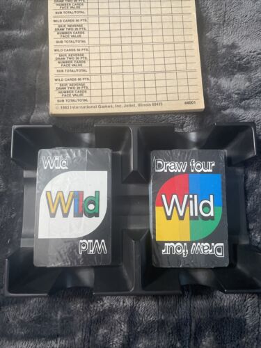 Uno Vintage 1983 International Games Card Game Score Cards No Instructions Used - Picture 3 of 3