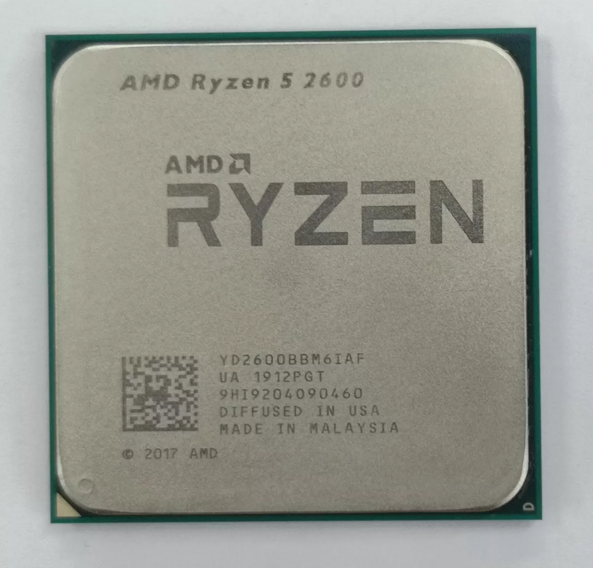 AMD Ryzen 5 2600 AM4 CPU Processor R5 2600 Six-Core 12T 3.4GHz 65W 32MB  Desktop