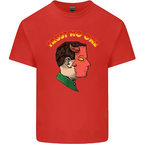 Trust No One Devil Demon 2 Faced Satan Kids T-Shirt Boys Girls - Picture 22 of 25