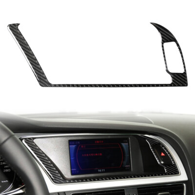 Kohlefaser GPS Navigationssystem Panel Rahmen Trim für Audi A4 B8 A5 09-16 LHD