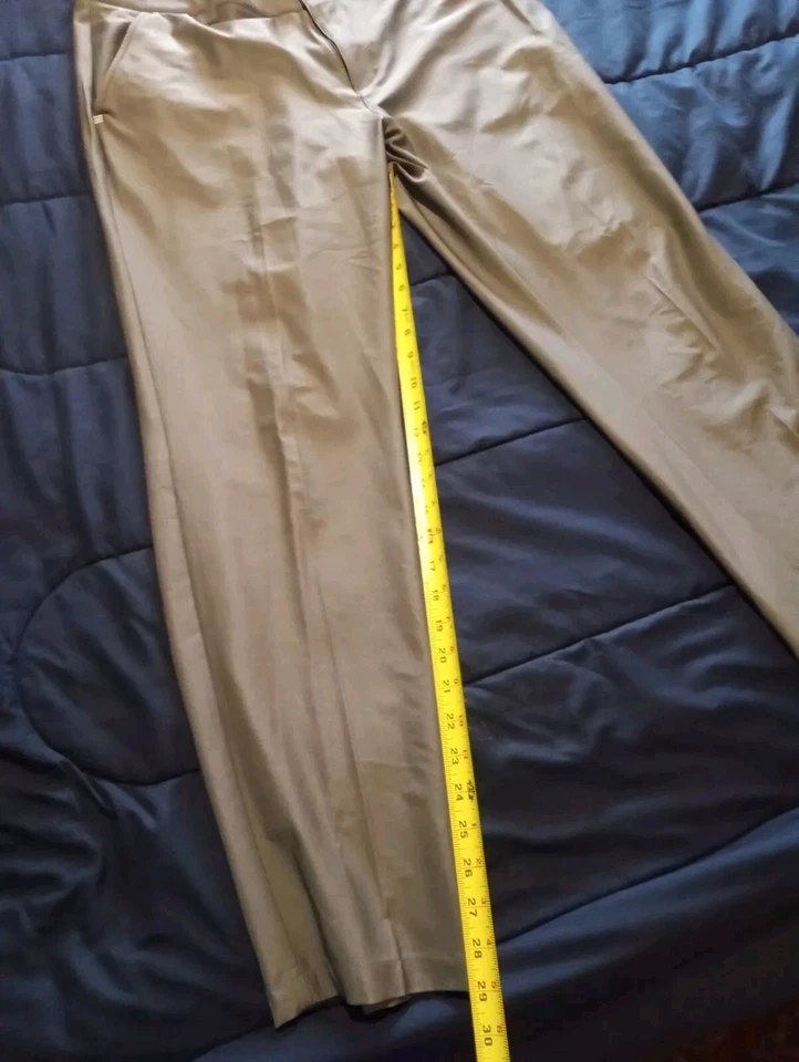 Pantalones de golf Adidas para hombre 36x32 gris frente plano ligeros pierna recta informales 1I Foto 3 de 4