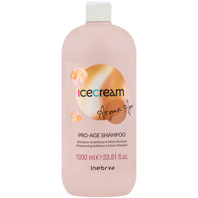 Inebrya Ice Cream Pro-Age Shampoo 1000ml für reifes Haar, Regeneriert, Glanz