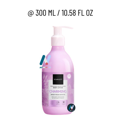 SCARLETT BODY LOTION Charming Brightening Nourish Skin Moisturizes Soft 300 ML