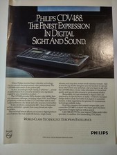 Philips CDV4 Finest Expression in Digital Sight and Sound Vintage Print Ad