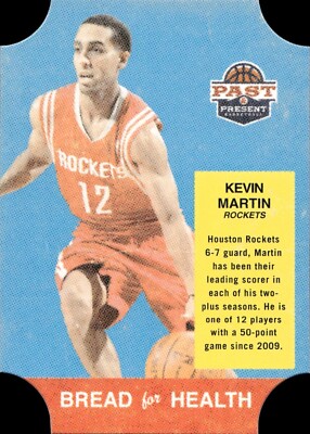 Kevin Martin - 2012 Panini Past & Present - Die Cut - Bread for Health #36