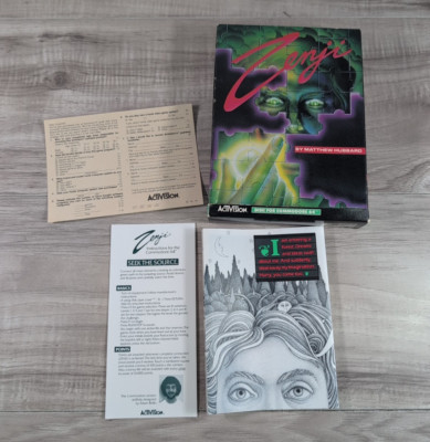 Zenji Commodore 64, 1984 Activision Video Game ( BOX And MANUALS ONLY )