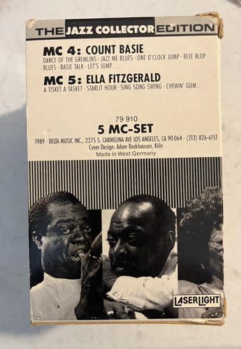New! The Jazz Collector Edition 5 Cassette Set Armstrong Basie Goodman Miller - Picture 2 of 5
