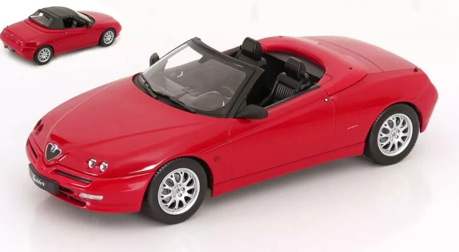 Alfa Romeo Spider 1999 rouge Norev 1/18 réplique de collection en métal