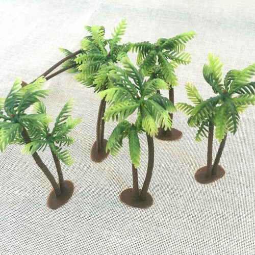 12 Pcs Model Tree Plastic Tree Miniature Palm Tree Plastic Diorama Trees - Picture 8 of 11